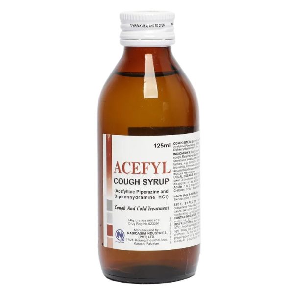 Acefyl 125ml Cough Syrup in Pakistan