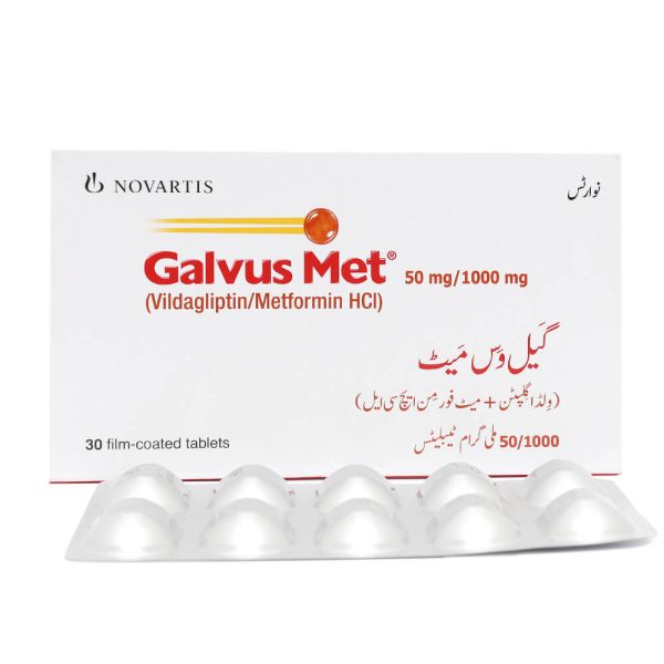 Galvus Met 50mg/1000mg tablets in Pakistan