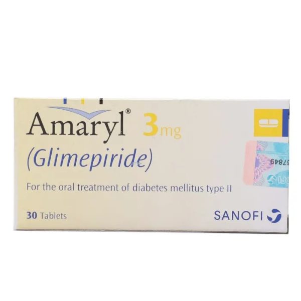 amaryl 3mg tablets in Pakistan