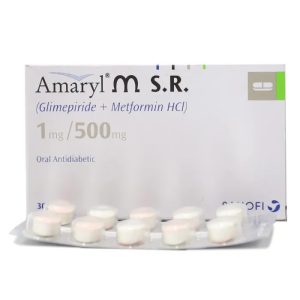 amaryl-M S.R. 1mg+500mg tablets in Pakistan