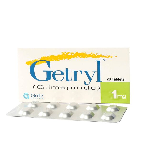 getryl 1mg tablets in Pakistan