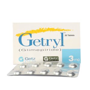 getryl 3mg tablets in Pakistan