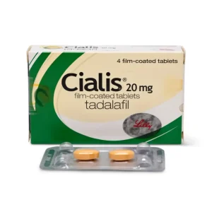 Front angle view of Cialis 20mg pharmaceutical