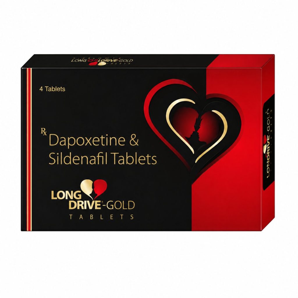 Long Drive 60mg (Dapoxetine) Tablets Strip of 4