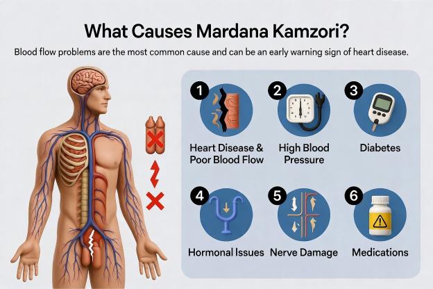 causes of mardana kazori
