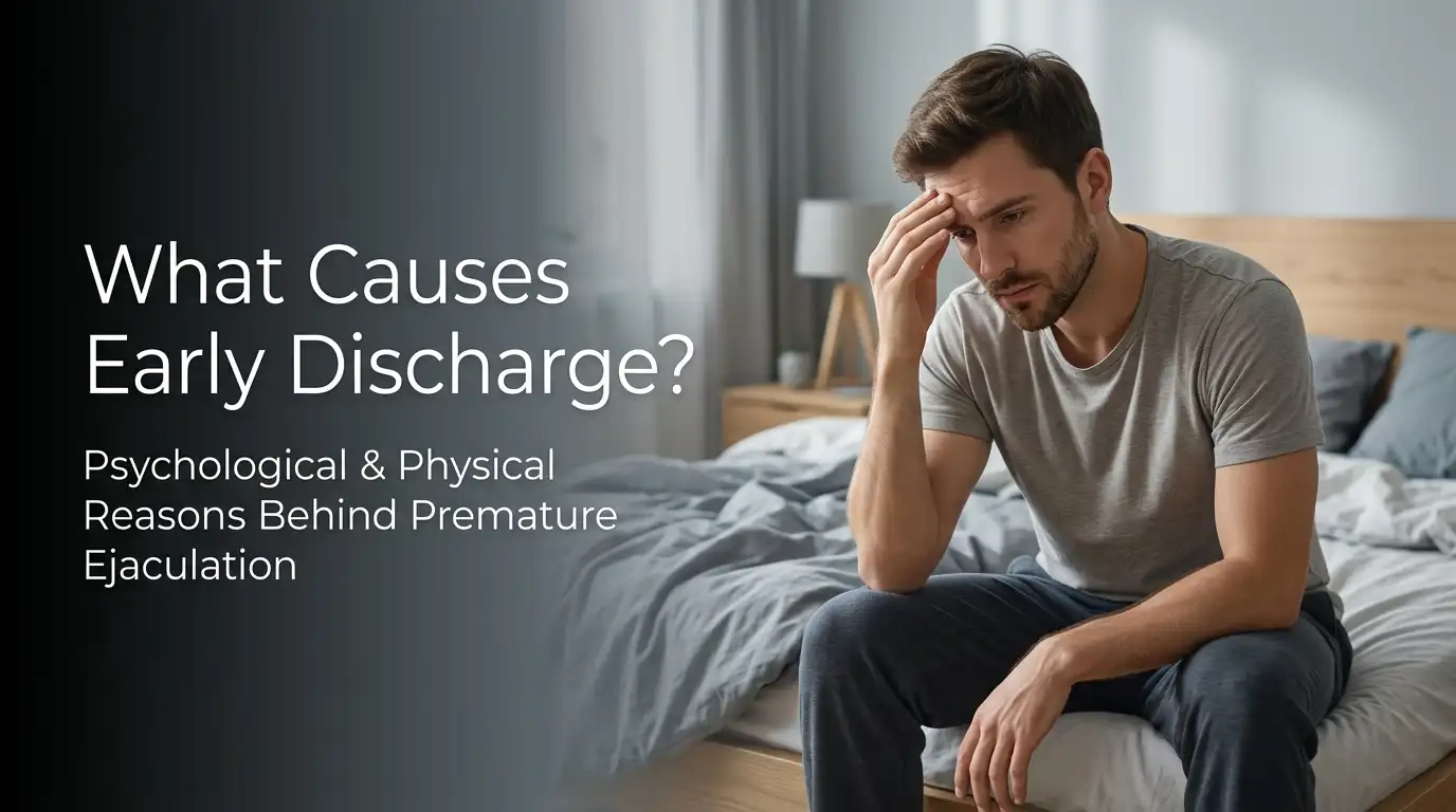 a man concerned about the premature ejaculation